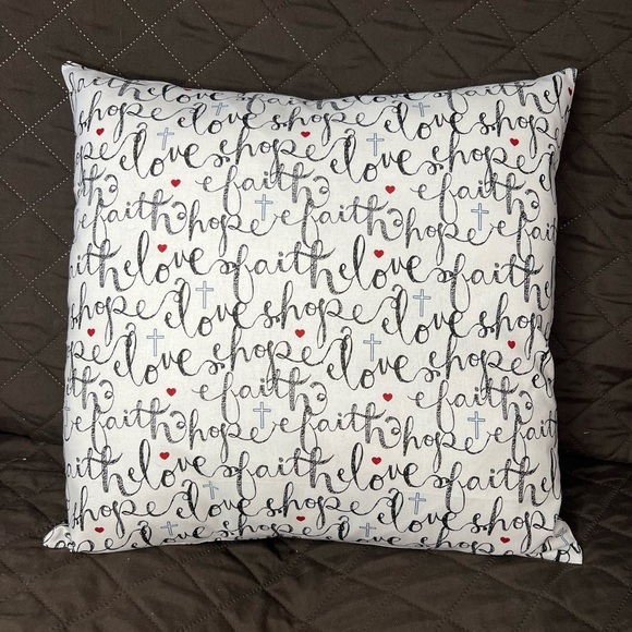 Hand Crafted Other - Hand Crafted Accent Pillow Cover 18”x18” Throw Pillow Cover Only Black White